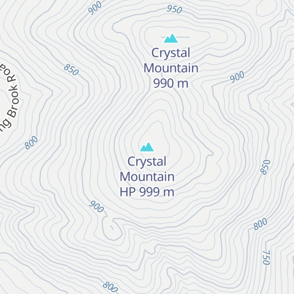 Map of Crystal Mountain HP