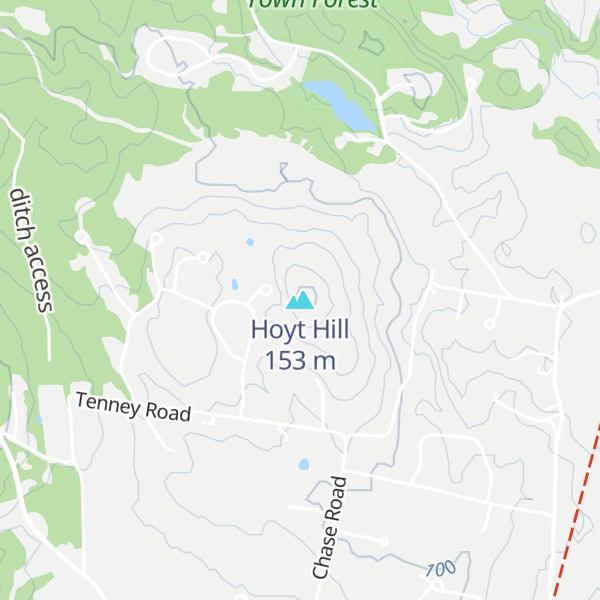 Map of Hoyt Hill