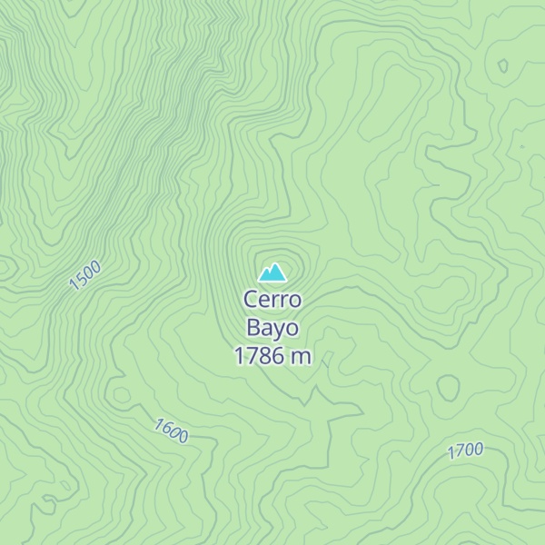 Map of Cerro Bayo