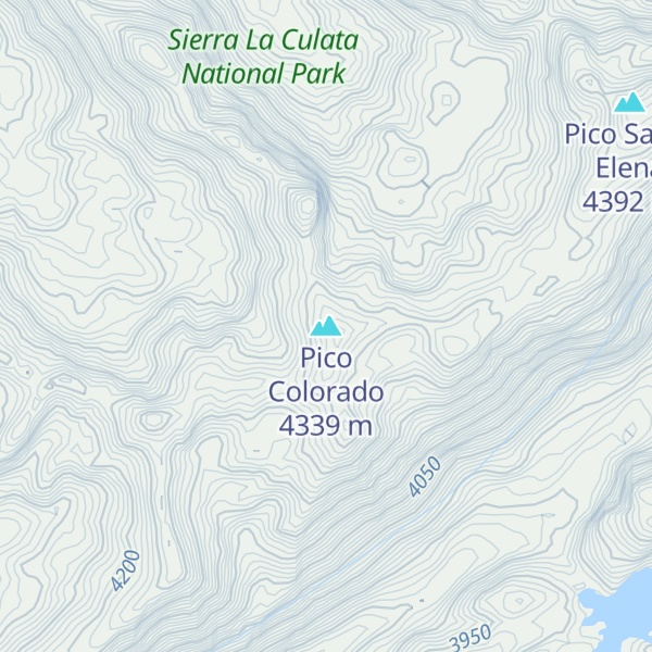 Map of Pico Colorado