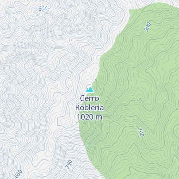 Map of Cerro Robleria