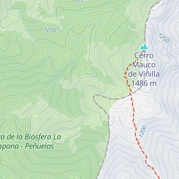 Map of Cerro Mauco