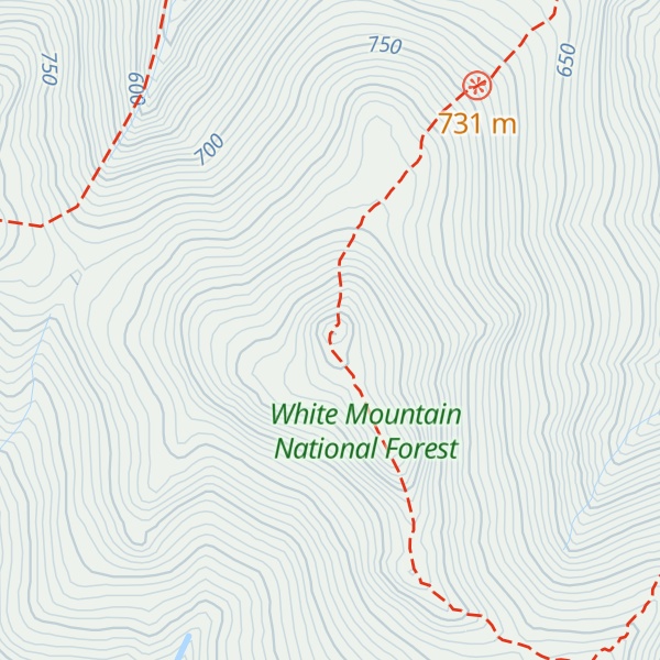 Map of North Moat Mountain