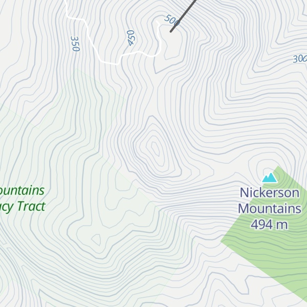 Map of Grant Peak