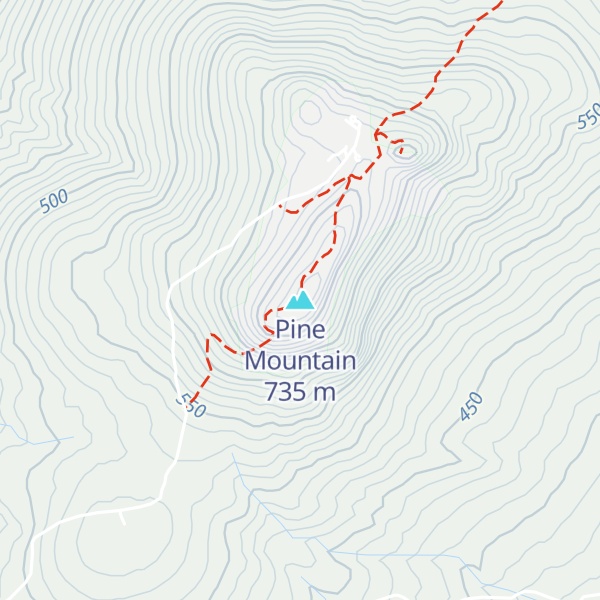 Map of Pine Mountain