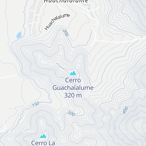 Map of Cerro Guachalalume