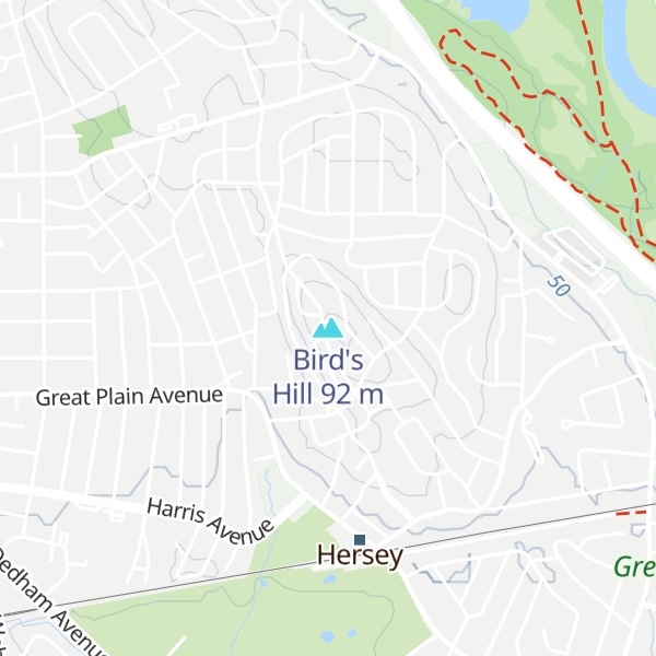 Map of Bird's Hill