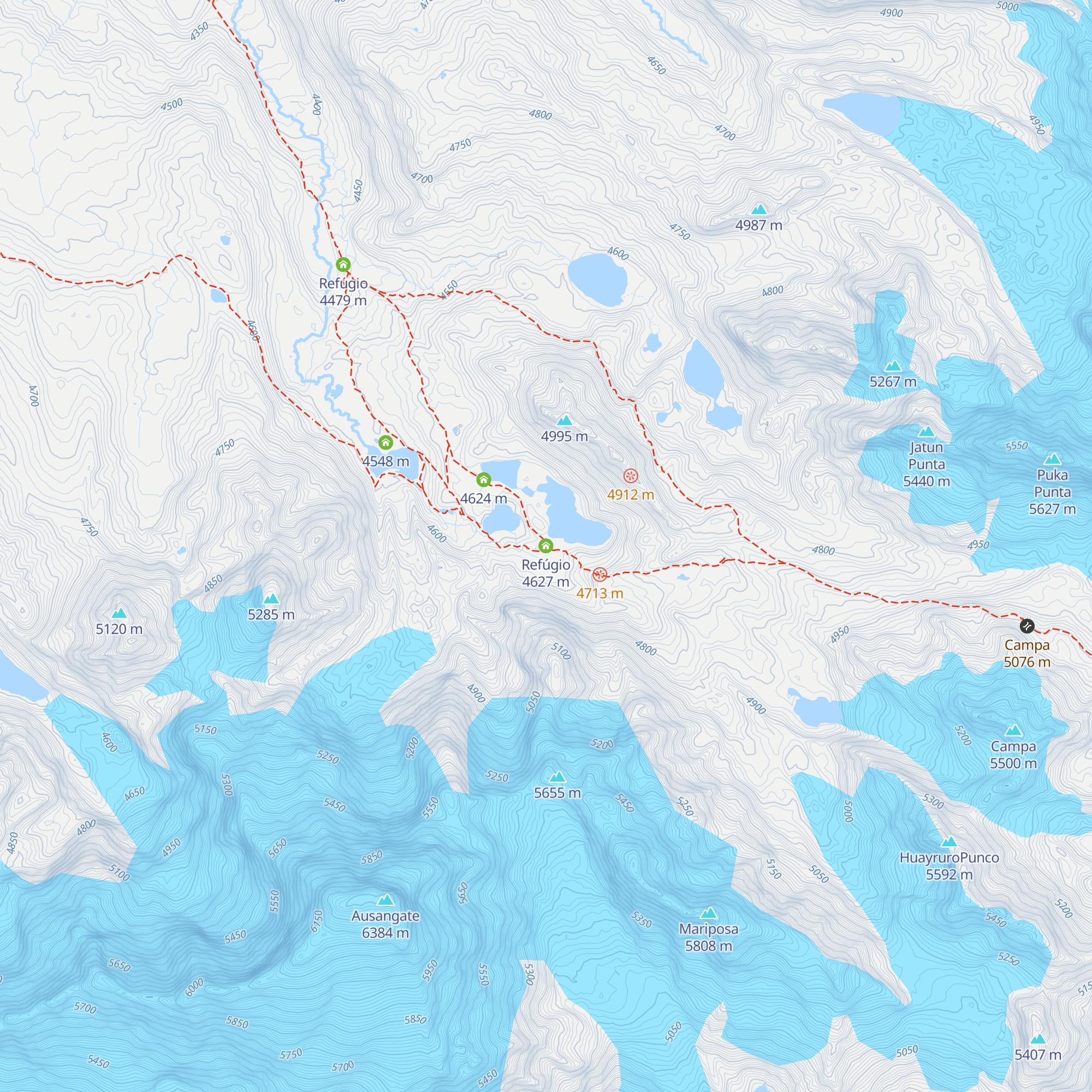 Refúgio map