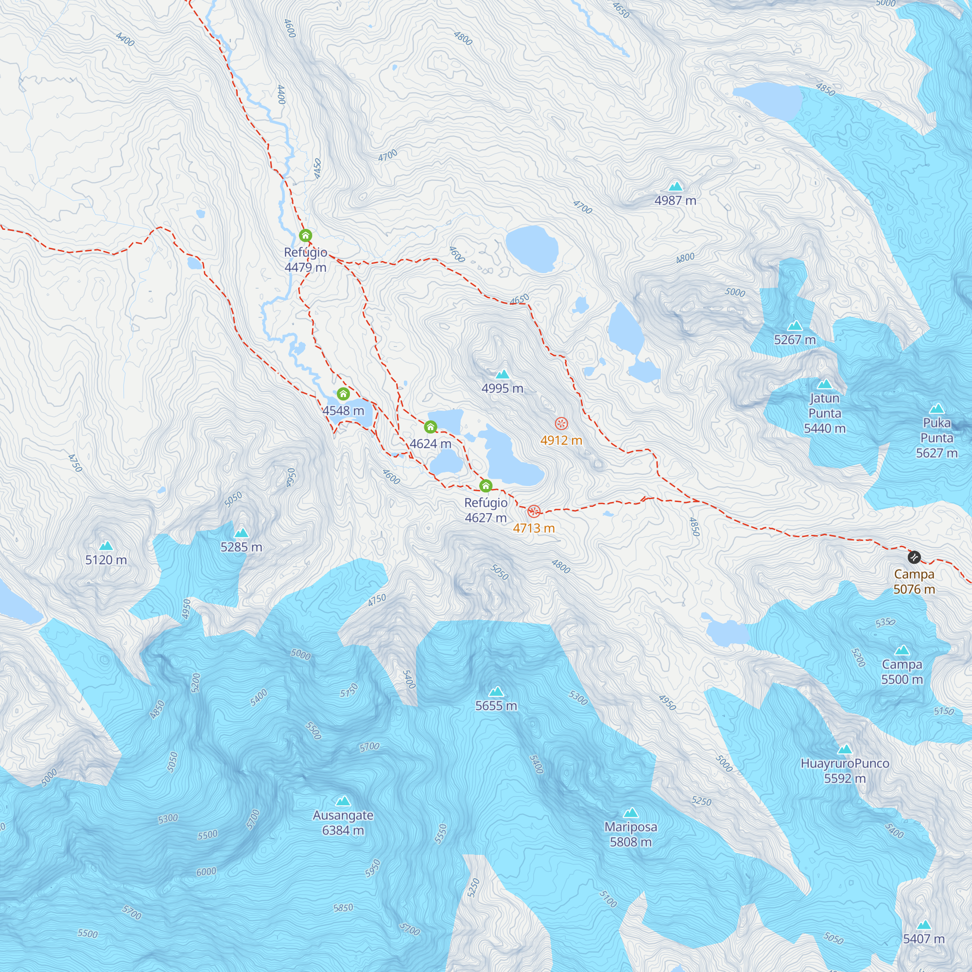 Refúgio map