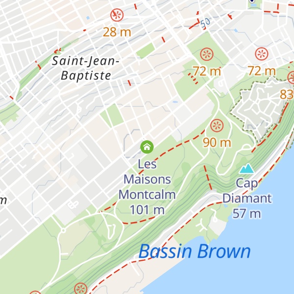 Map of Les Maisons Montcalm