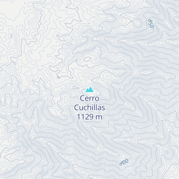 Map of Cerro Cuchillas