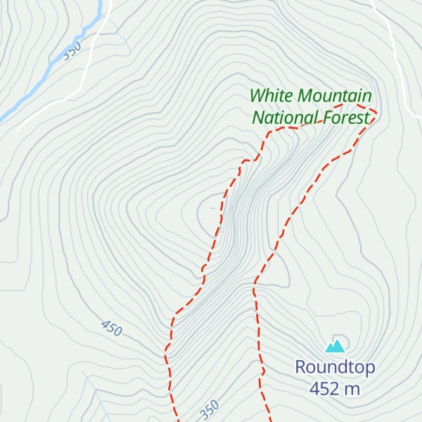 Map of White Ledge