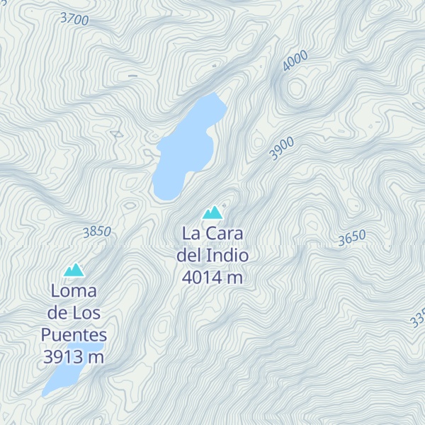 Map of La Cara del Indio