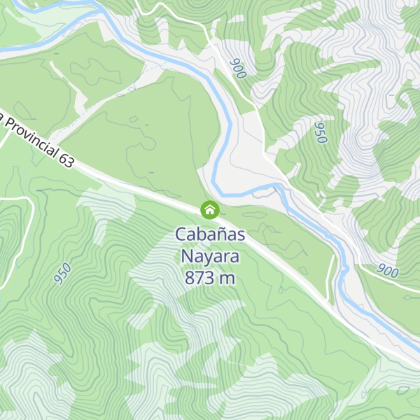 Map of Cabañas Nayara