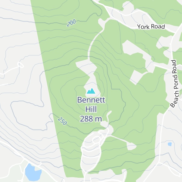 Map of Bennett Hill