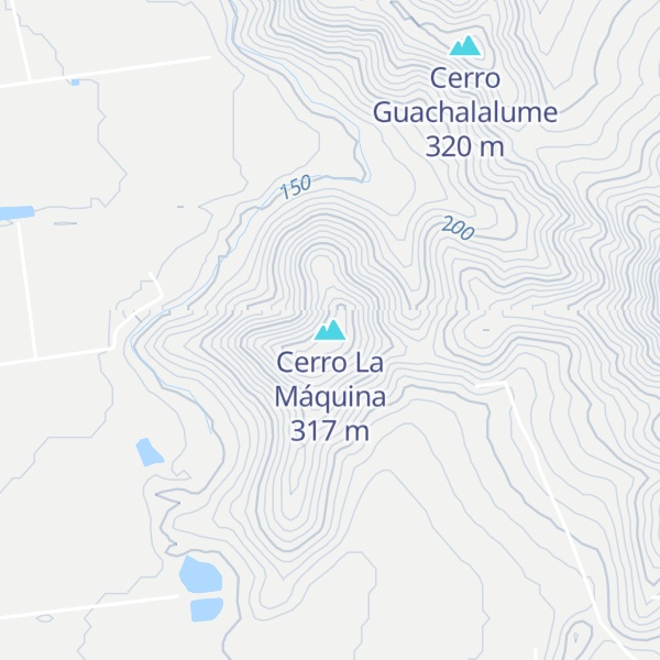 Map of Cerro La Máquina
