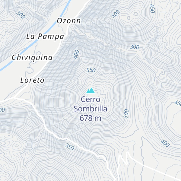 Map of Cerro Sombrilla