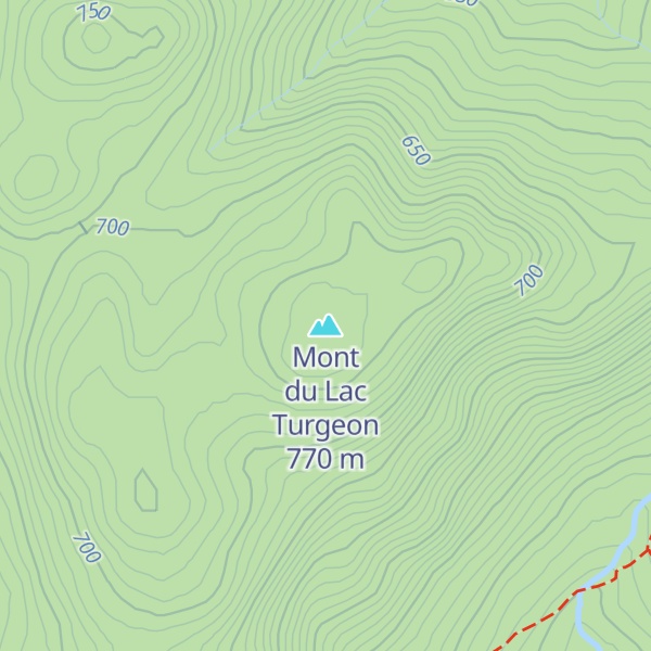 Map of Mont du Lac Turgeon