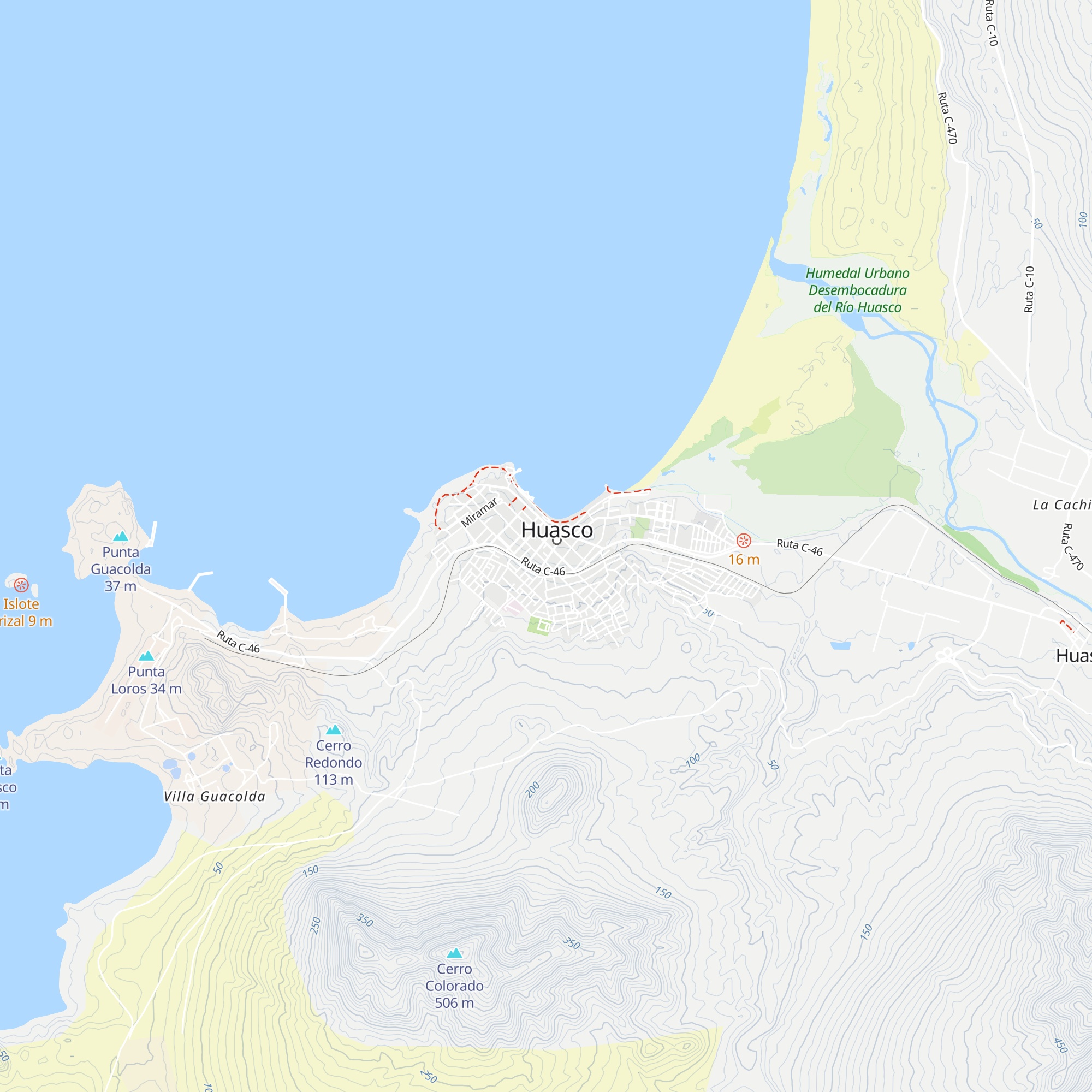 Cabañas y Hostal Athena map
