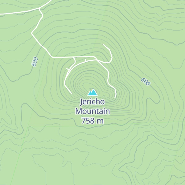 Map of Jericho Mountain