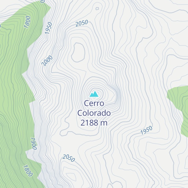 Map of Cerro Colorado