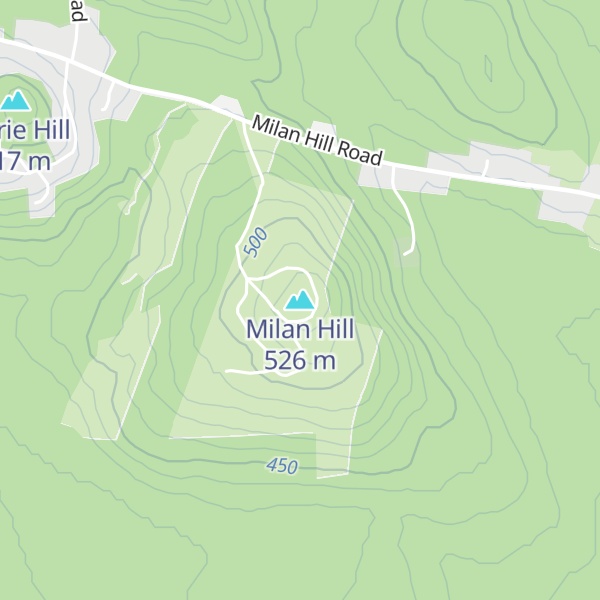 Map of Milan Hill