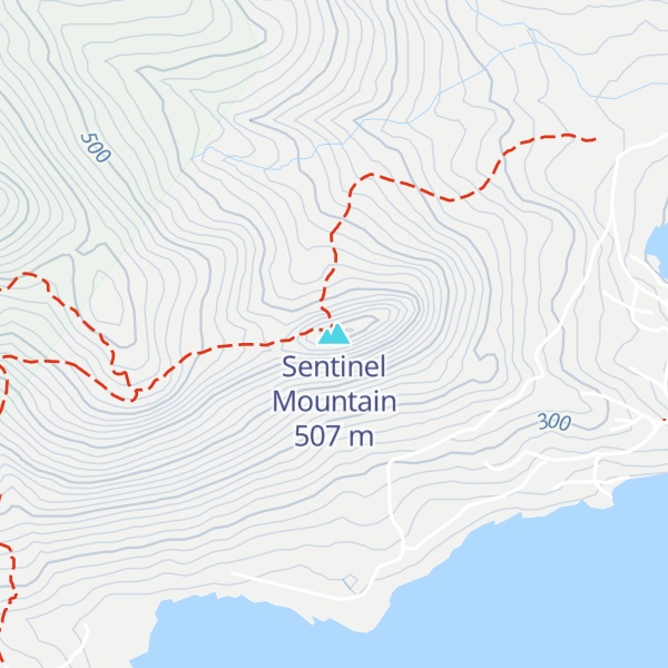 Map of Sentinel Mountain