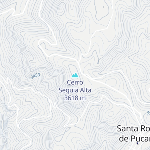 Map of Cerro Sequia Alta