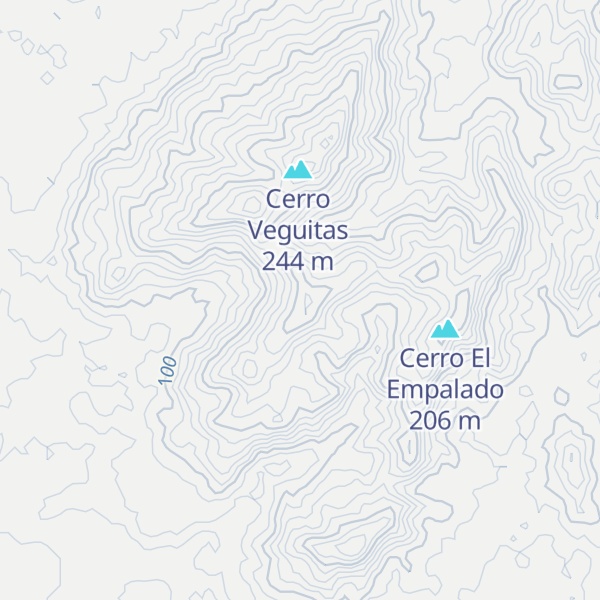 Map of Cerro Gamelotal