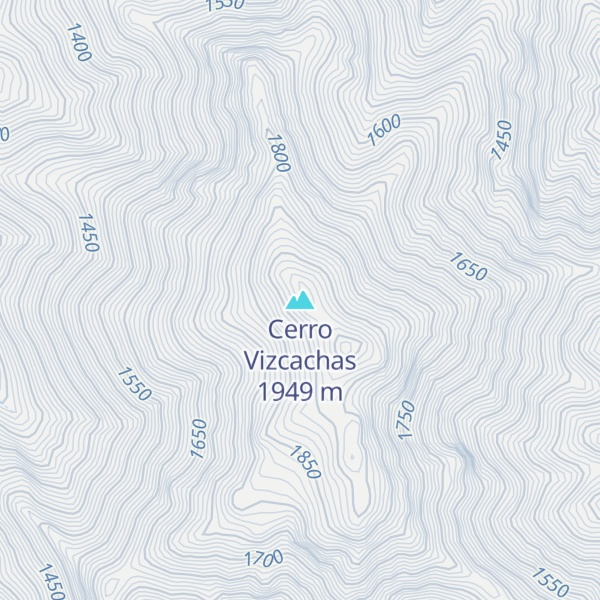 Map of Cerro Vizcachas