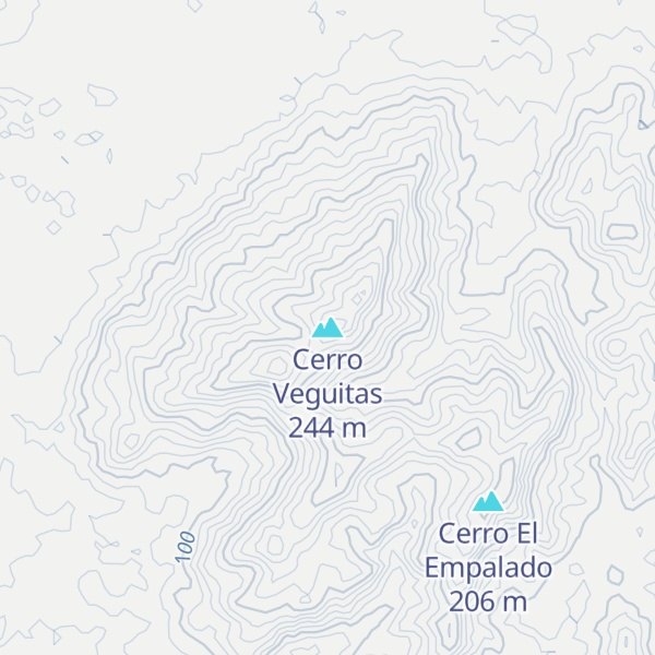 Map of Cerro Veguitas