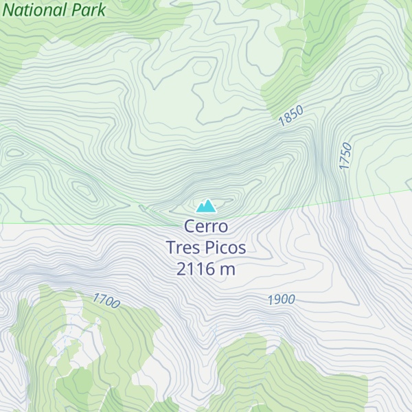 Map of Cerro Tres Picos