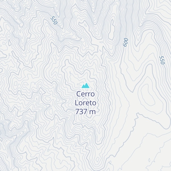 Map of Cerro Loreto