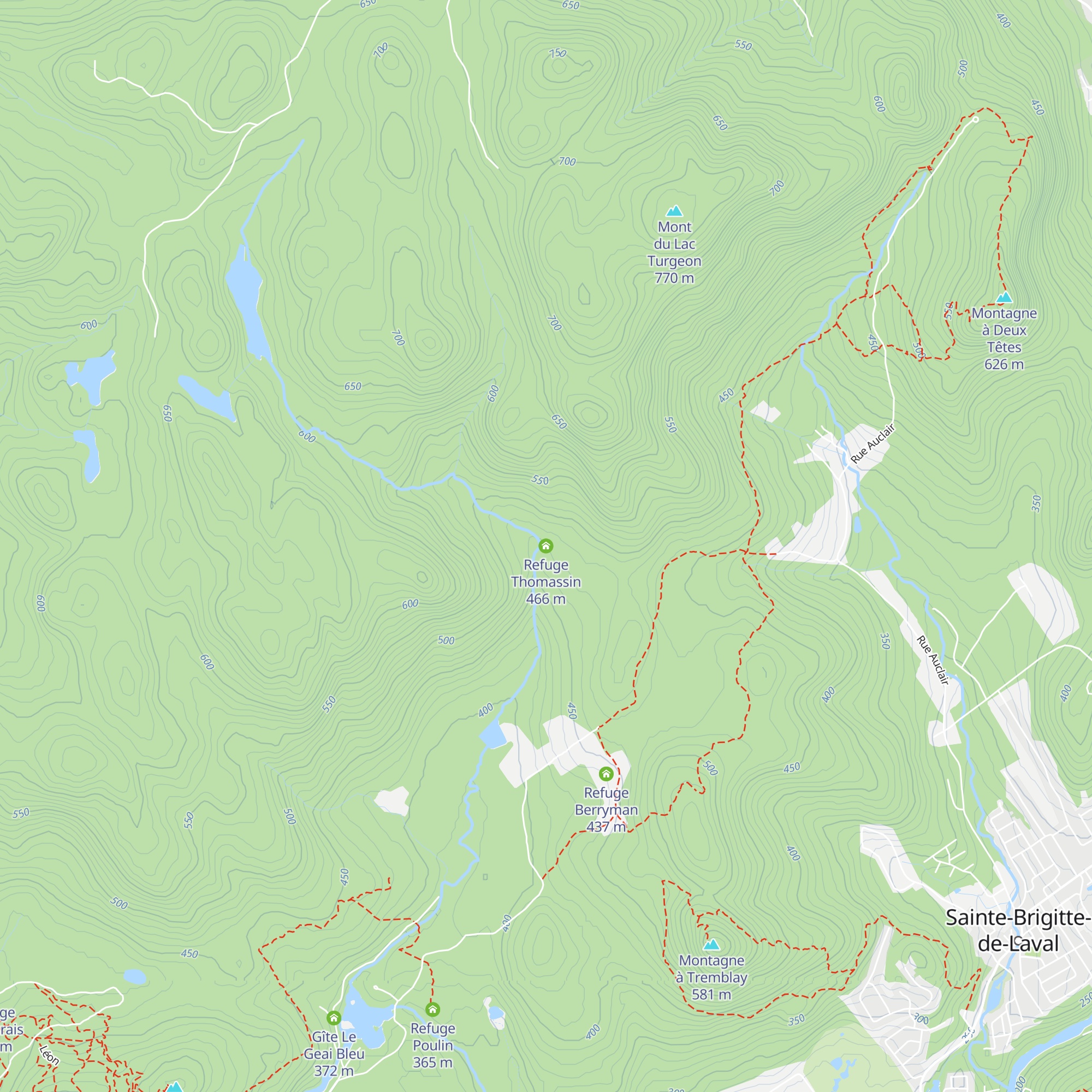 Refuge Thomassin map