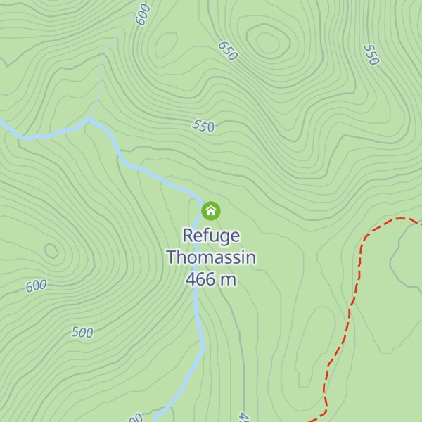 Map of Refuge Thomassin