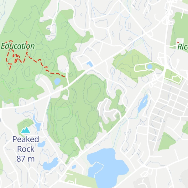 Map of Twin Pine Hill