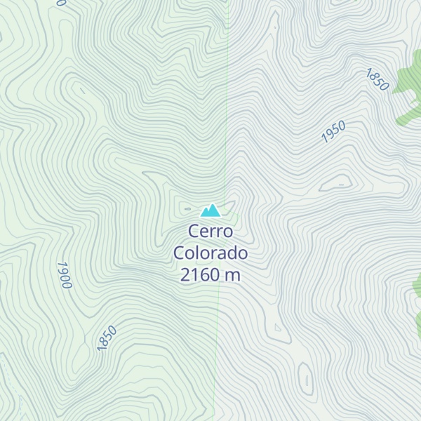 Map of Cerro Colorado