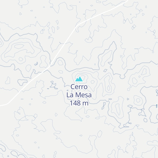 Map of Cerro La Mesa