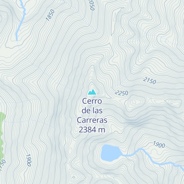 Map of Cerro de las Carreras