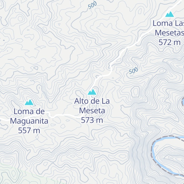 Map of Alto de La Meseta
