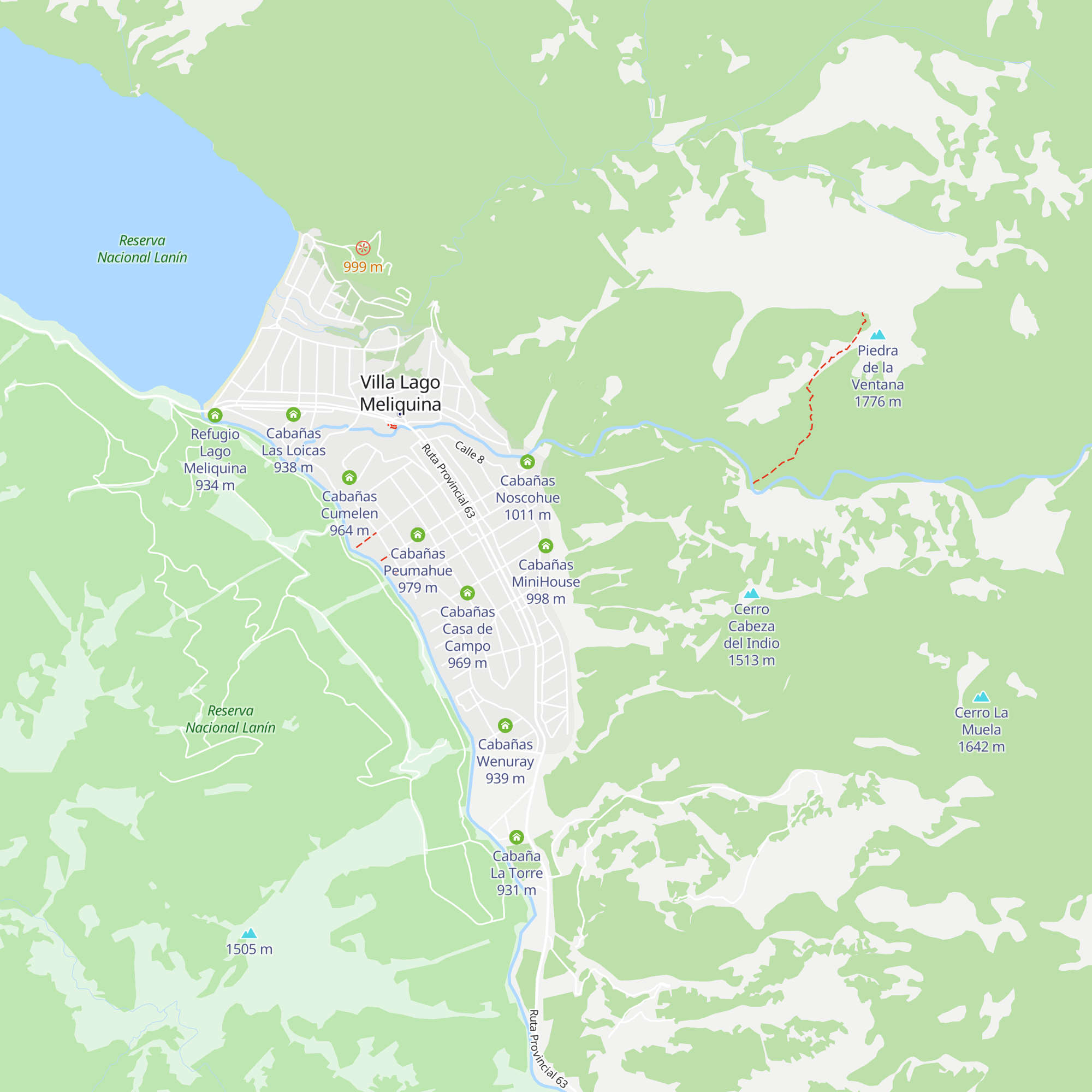 Cabañas MiniHouse map