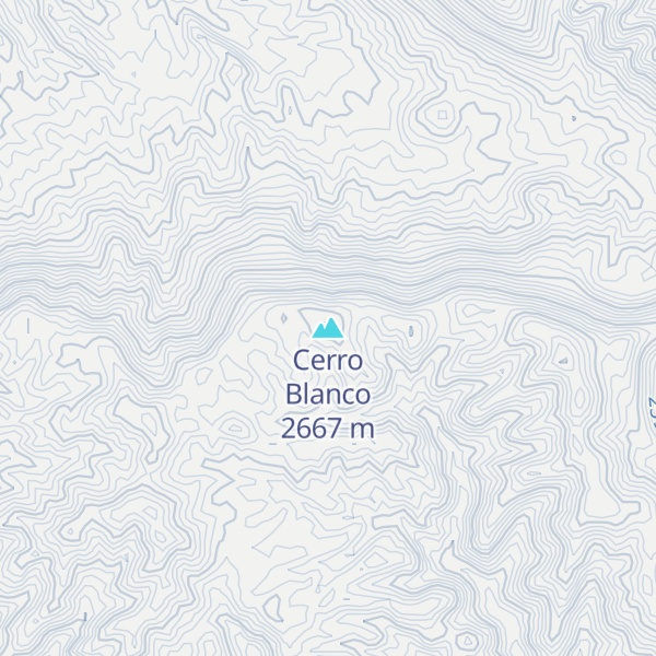 Map of Cerro Blanco