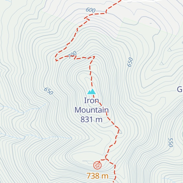 Map of Iron Mountain