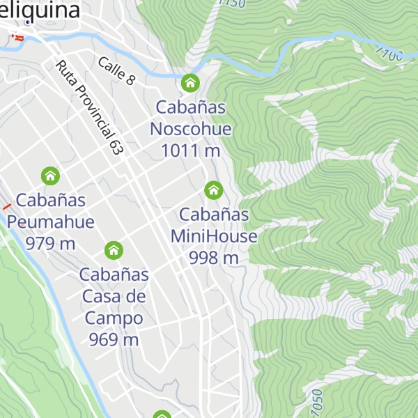 Map of Cabaña El Faldeo