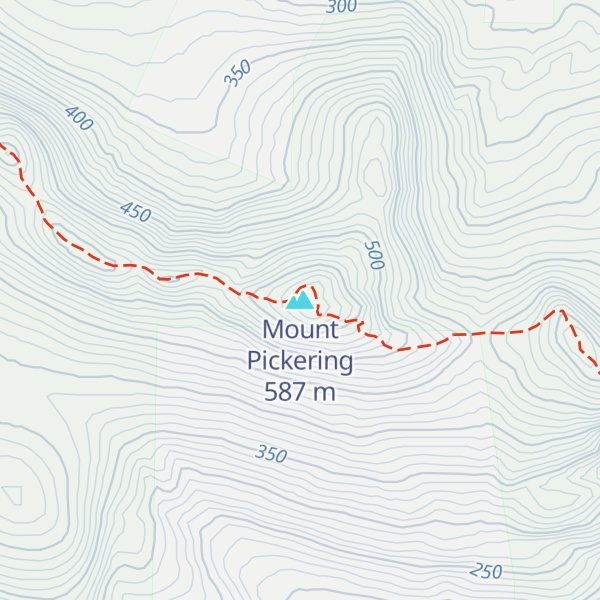 Map of Mount Pickering