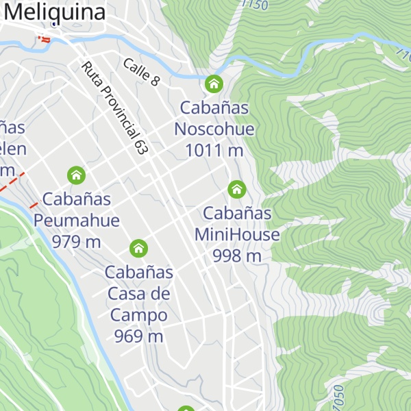 Map of Cabañas Santa Irene