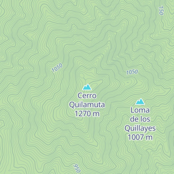 Map of Cerro Quilamuta