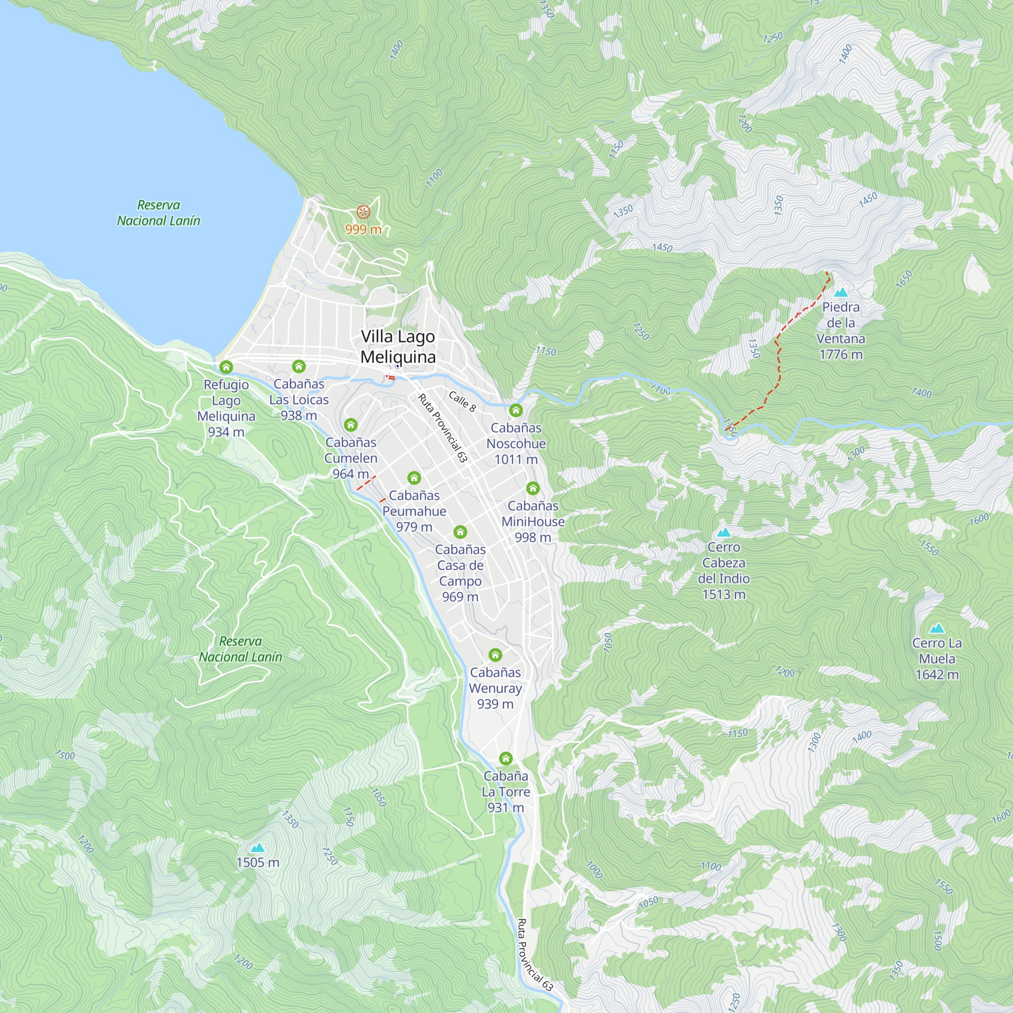 Cabañas Ganesh map