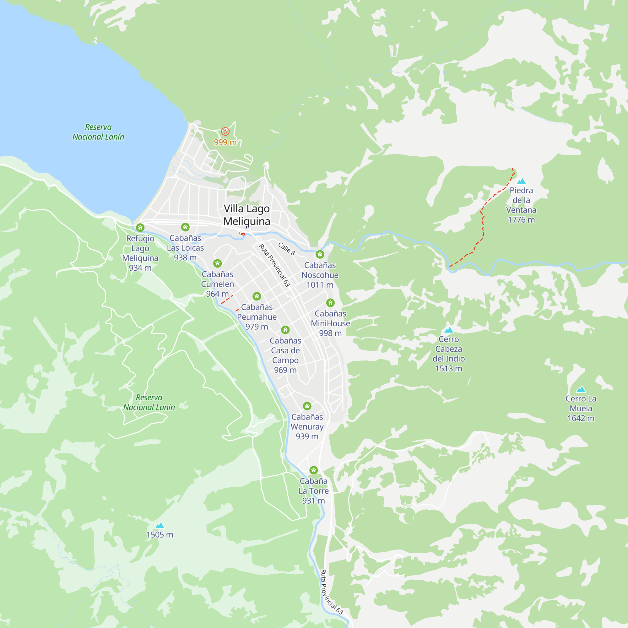 Cabañas Ganesh map