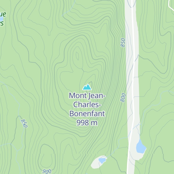 Map of Mont Jean-Charles-Bonenfant
